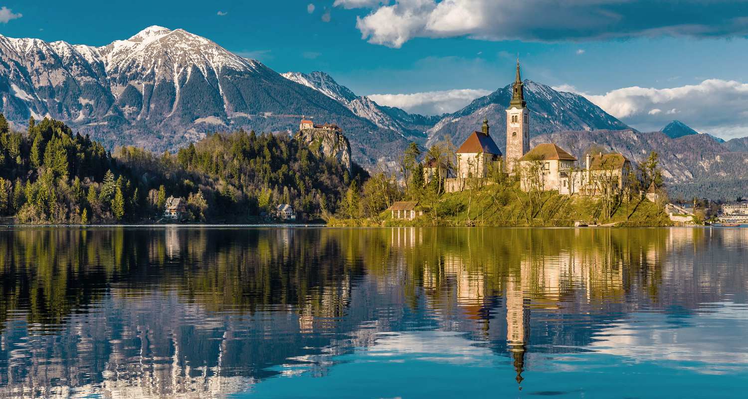 pohled na jezero Bled