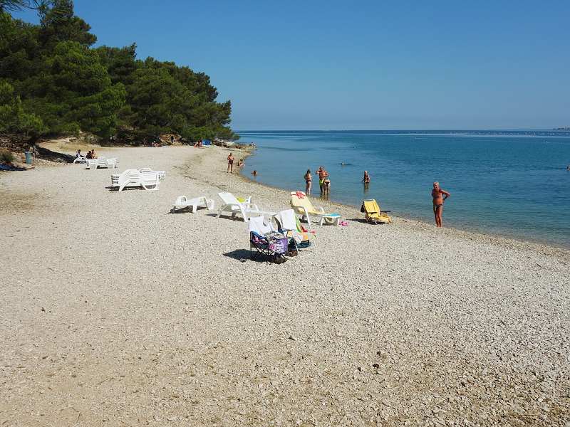 pláž na Istrii