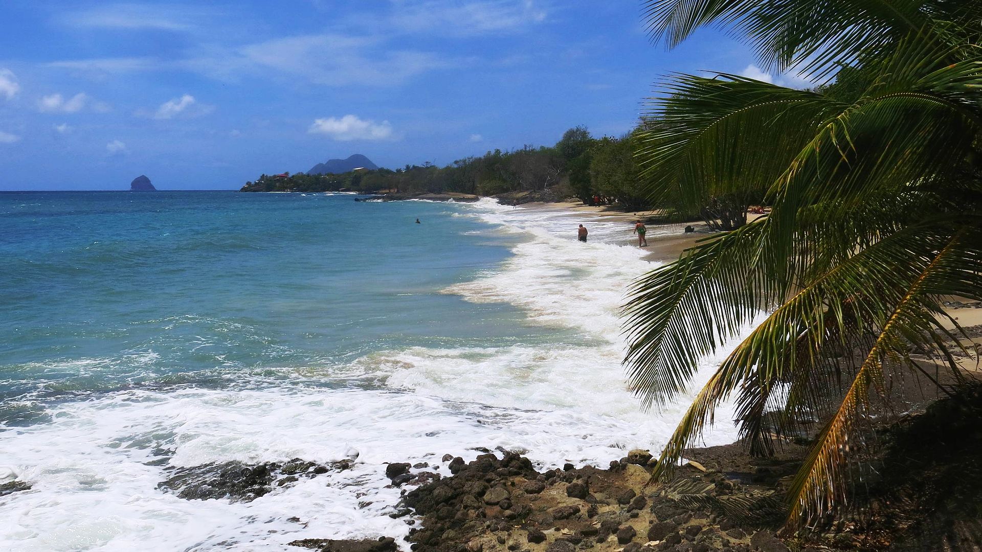Martinik, pláž St. Luce