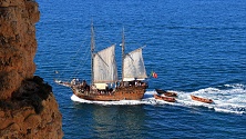 Algar Seco - plachetnice na moři